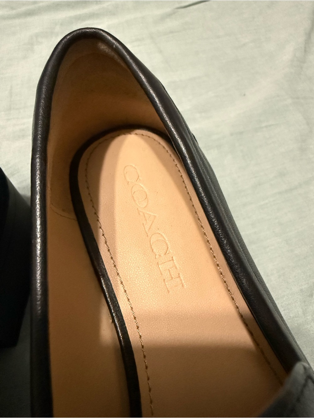 Coach Leah Black Loafers - Picture 3 of 4
